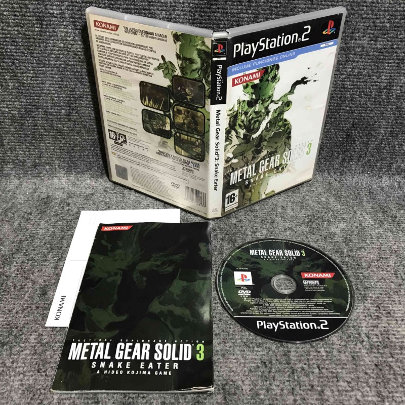 METAL GEAR SOLID 3 SNAKE EATER SONY PLAYSTATION 2 PS2