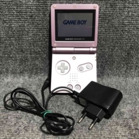 CONSOLA NINTENDO GAME BOY ADVANCE SP ROSA+CARGADOR GBA