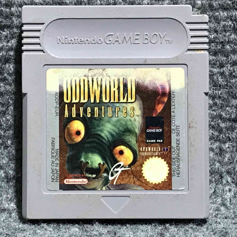 ODDWORLD ADVENTURES NINTENDO GAME BOY GB