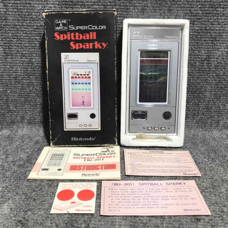 CONSOLA NINTENDO GAME AND WATCH SUPER COLOR SPITBALL SPARKY