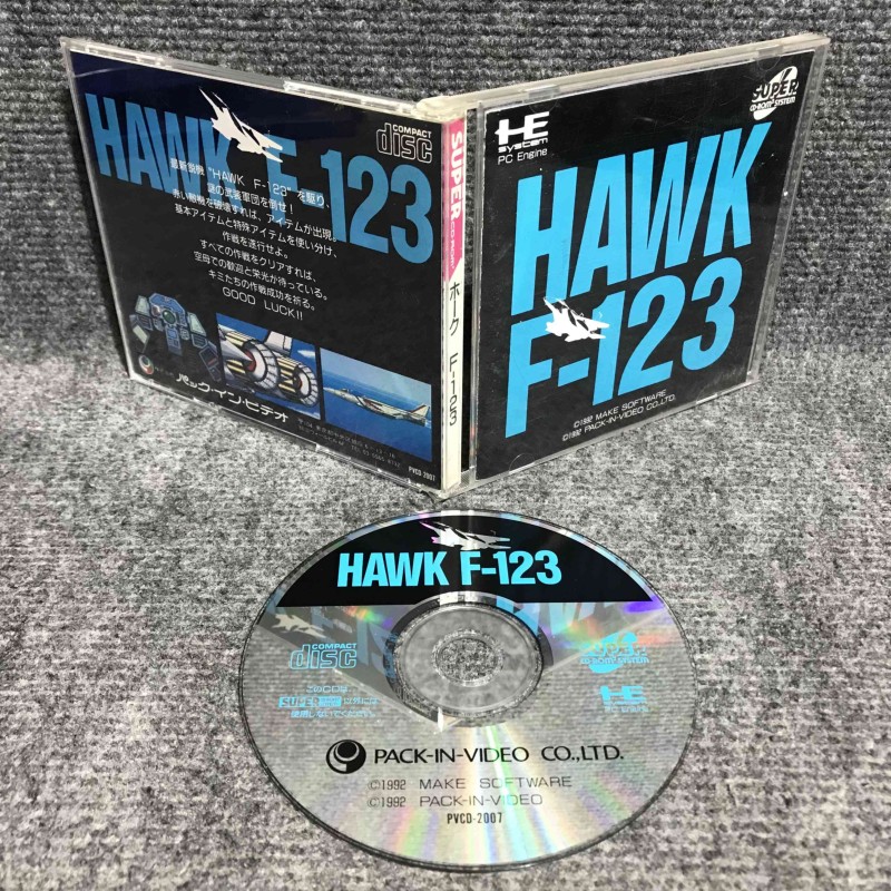 HAWK F 123 JAP NEC PC ENGINE TURBOGRAFX