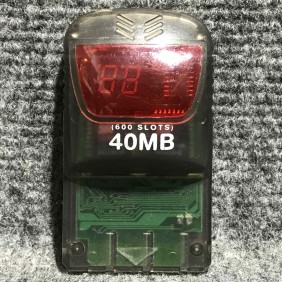 MEMORY CARD COMPATIBLE NEGRO TRANSPARENTE 40MB SONY PLAYSTATION PS1
