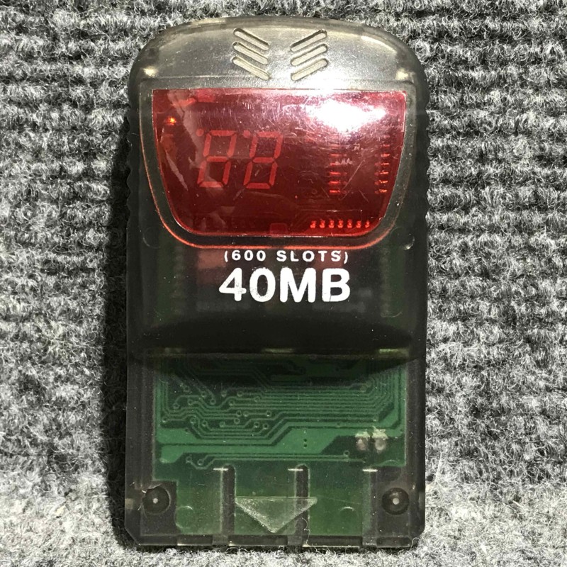 MEMORY CARD COMPATIBLE NEGRO TRANSPARENTE 40MB SONY PLAYSTATION PS1