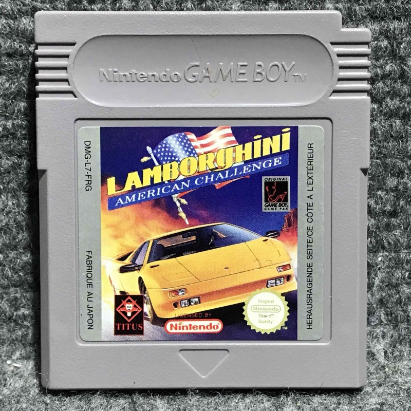 LAMBORGHINI AMERICAN CHALLENGE NINTENDO GAME BOY GB
