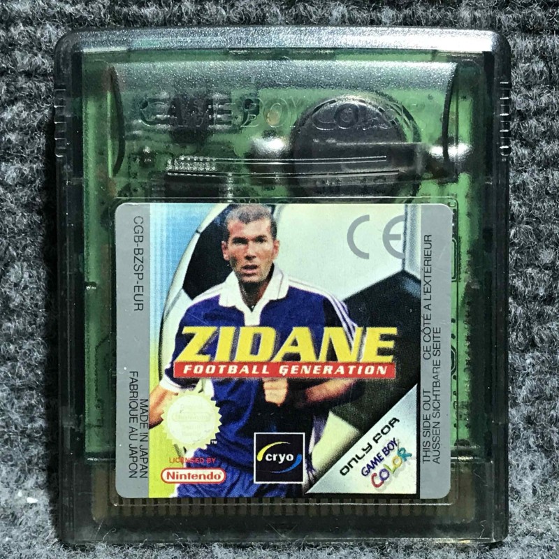 ZIDANE FOOTBALL GENERATION NINTENDO GAME BOY COLOR GBC