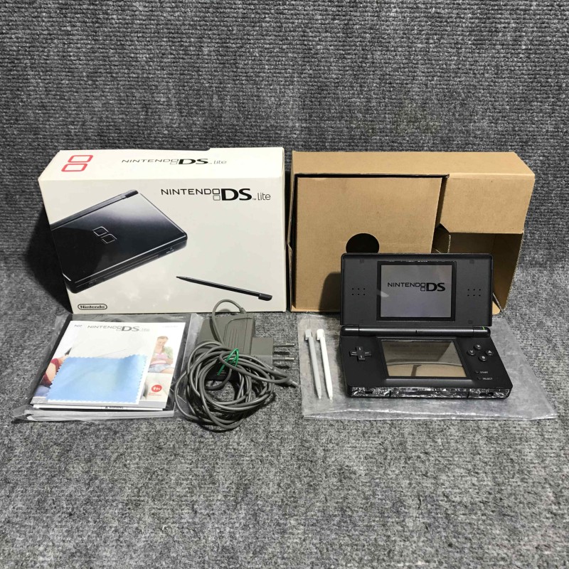 CONSOLA NINTENDO DS LITE NEGRO CON CAJA