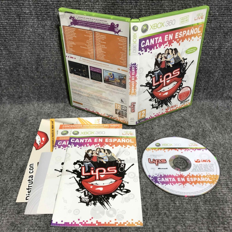 LIPS CANTA EN ESPAÑOL MICROSOFT XBOX 360