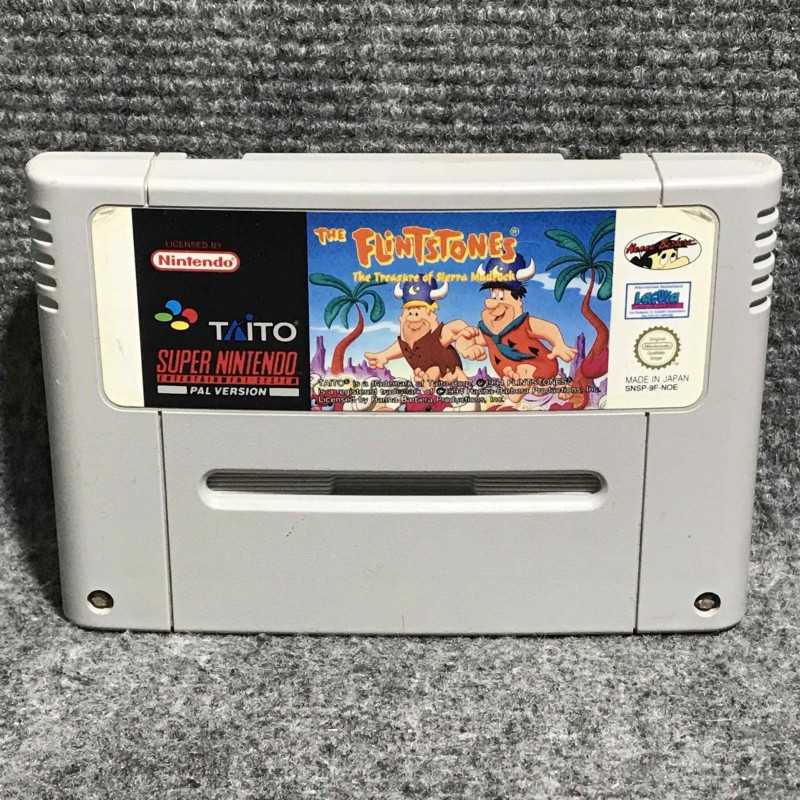 THE FLINTSTONES THE TREASURE OF SIERRA MADROCK SUPER NINTENDO SNES