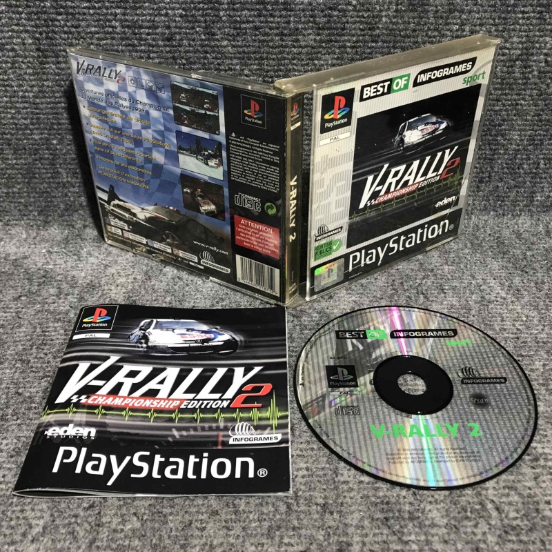 V RALLY 2 SONY PLAYSTATION PS1