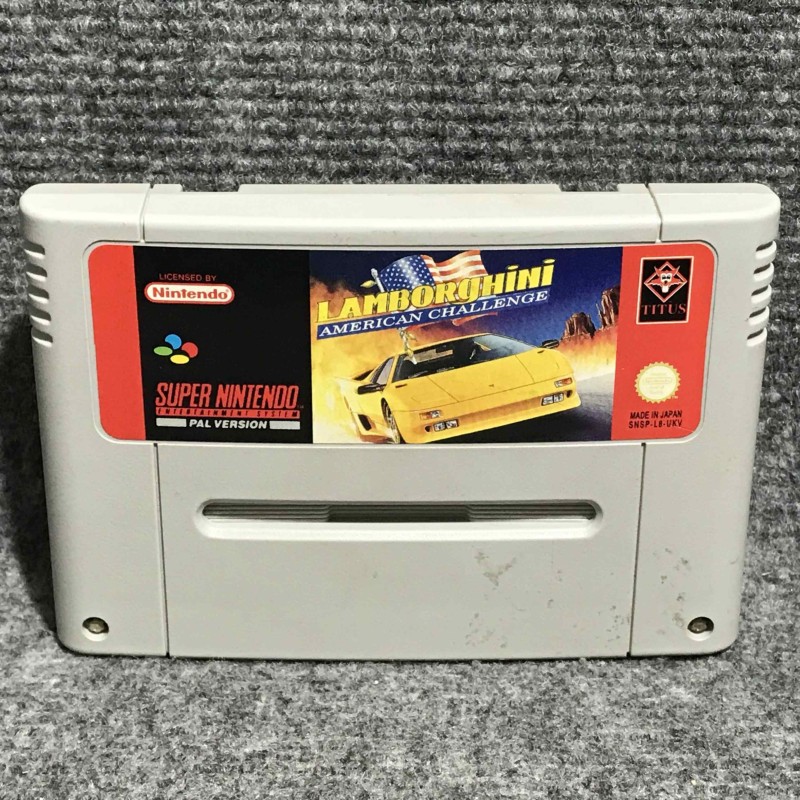LAMBORGHINI AMERICAN CHALLENGE SUPER NINTENDO SNES