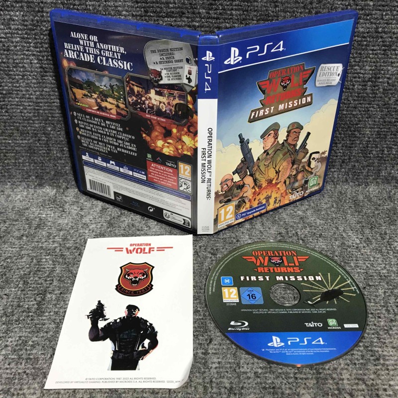 OPERATION WOLF RETURNS FIRST MISSION SONY PLAYSTATION 4 PS4