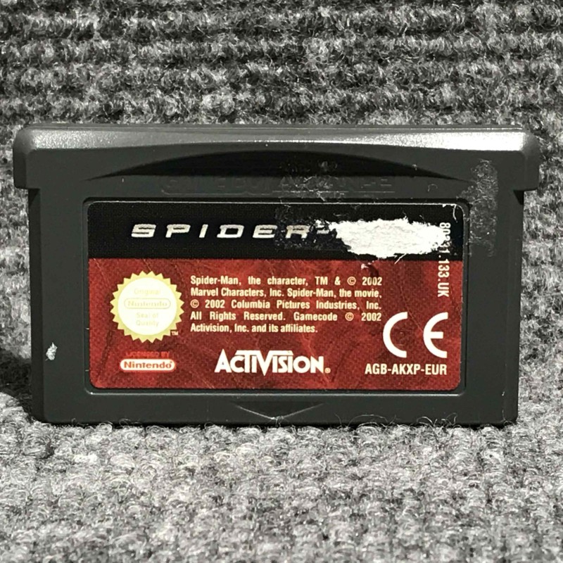 SPIDERMAN NINTENDO GAME BOY ADVANCE GBA