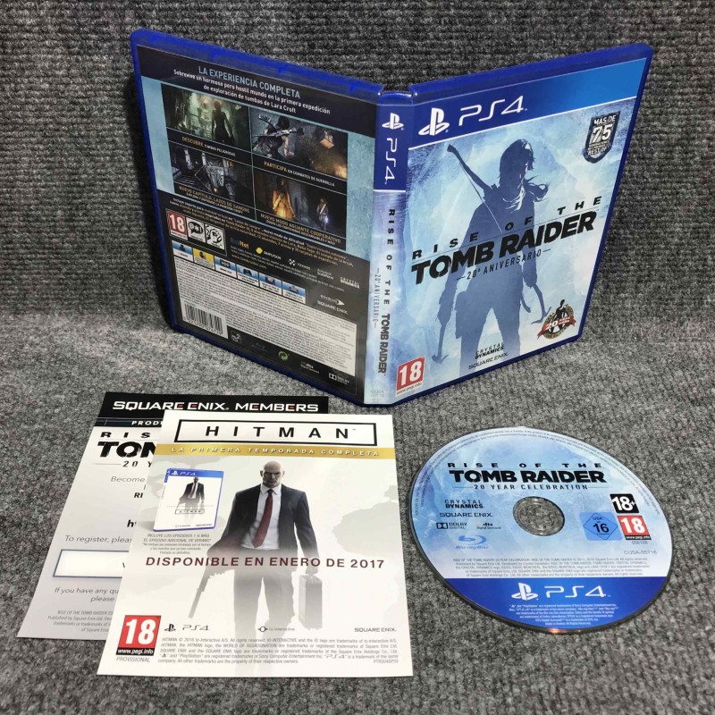 RISE OF THE TOMB RAIDER 20 ANIVERSARIO SONY PLAYSTATION 4 PS4