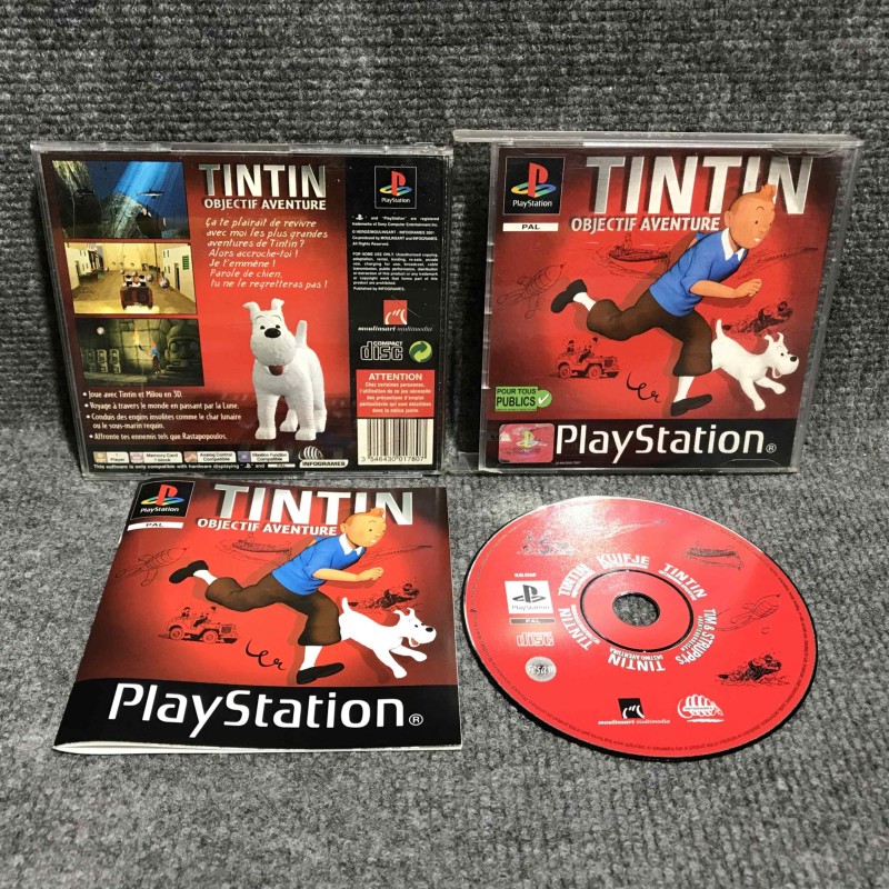 TINTIN OBJECTIF AVENTURE SONY PLAYSTATION PS1