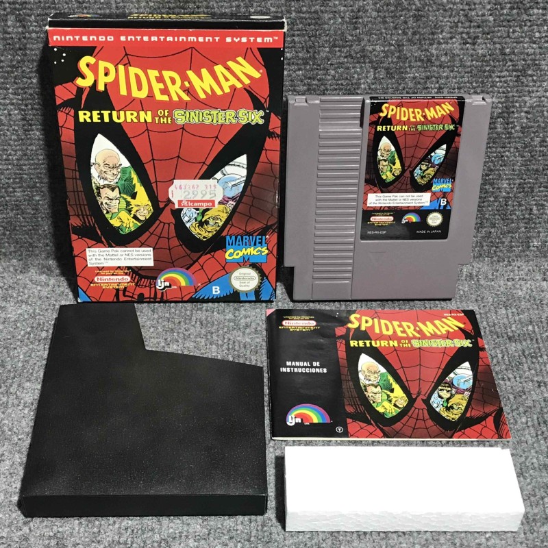SPIDERMAN RETURN OF THE SINISTER SIX NINTENDO NES