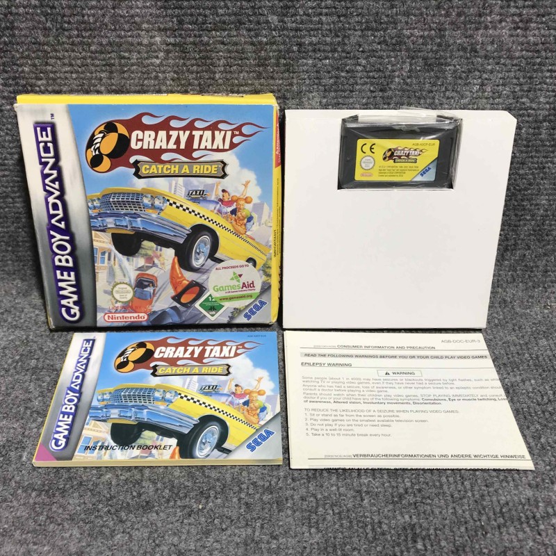 CRAZY TAXI CATCH A RIDE NINTENDO GAME BOY ADVANCE GBA