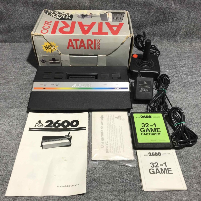 CONSOLA ATARI 2600 JR+32 IN 1 CON CAJA E INSTRUCCIONES