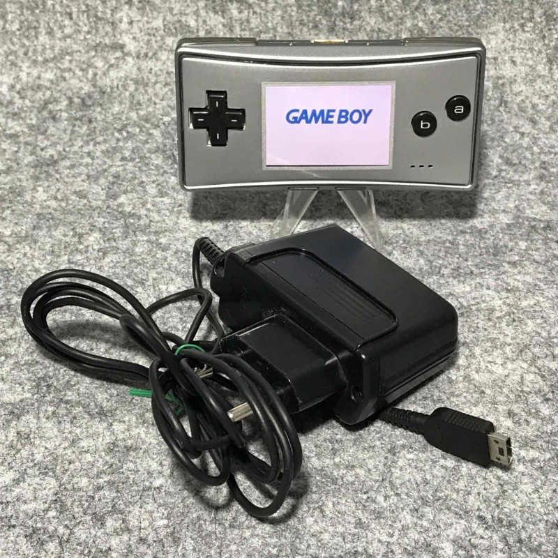 CONSOLA NINTENDO GAME BOY MICRO GRIS+CARGADOR GBA ADVANCE