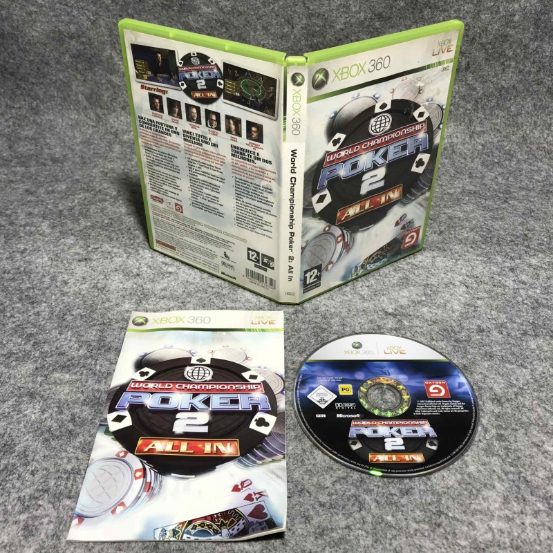 WORLD CHAMPIONSHIP POKER 2 ALL IN MICROSOFT XBOX 360