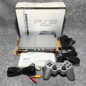 CONSOLA SONY PSTWO SILVER CON CAJA+CHIP MATRIX PLAYSTATION 2 PS2