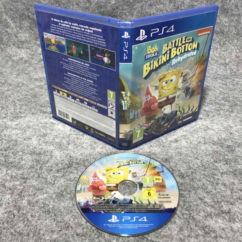 BOB ESPONJA BATTLE FOR BIKINI BOTTOM REHYDRATED SONY PLAYSTATION 4 PS4