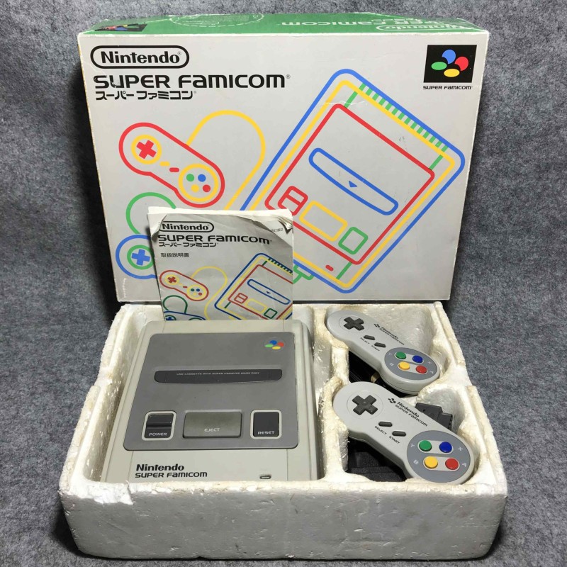 CONSOLA NINTENDO SUPER FAMICOM CON CAJA+INSTRUCCIONES
