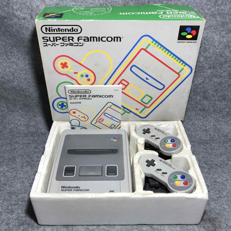 CONSOLA NINTENDO SUPER FAMICOM CON CAJA+INSTRUCCIONES