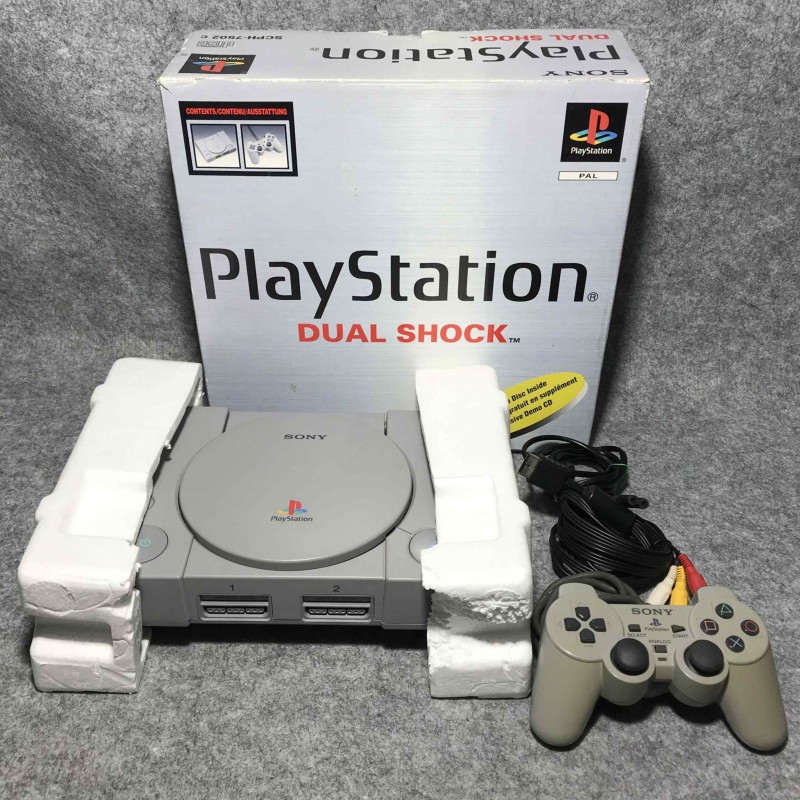 CONSOLA SONY PLAYSTATION SCPH 7502+CHIP+CAJA PS1