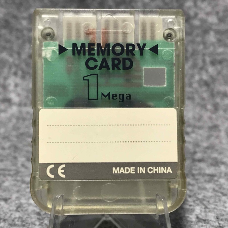 MEMORY CARD COMPATIBLE 1 MEGA TRANSPARENTE SONY PLAYSTATION PS1