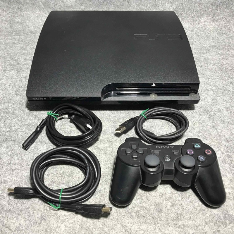 CONSOLA SONY PLAYSTATION 3 SLIM 160GB+DUALSHOCK 3+USB+HDMI+AC PS3