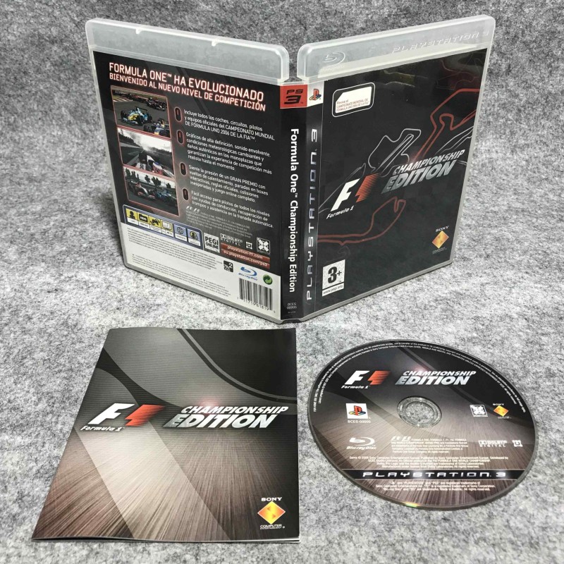FORMULA ONE CHAMPIONSHIP EDITION SONY PLAYSTATION 3 PS3