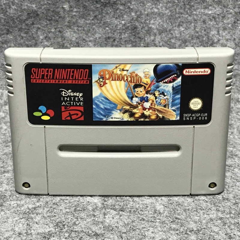DISNEY PINOCCHIO SUPER NINTENDO SNES