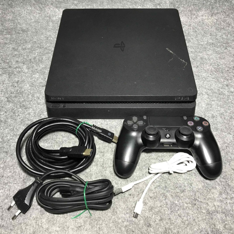 CONSOLA SONY PLAYSTATION 4 SLIM 1TB+DUALSHOCK 4+USB+HDMI+AC PS4
