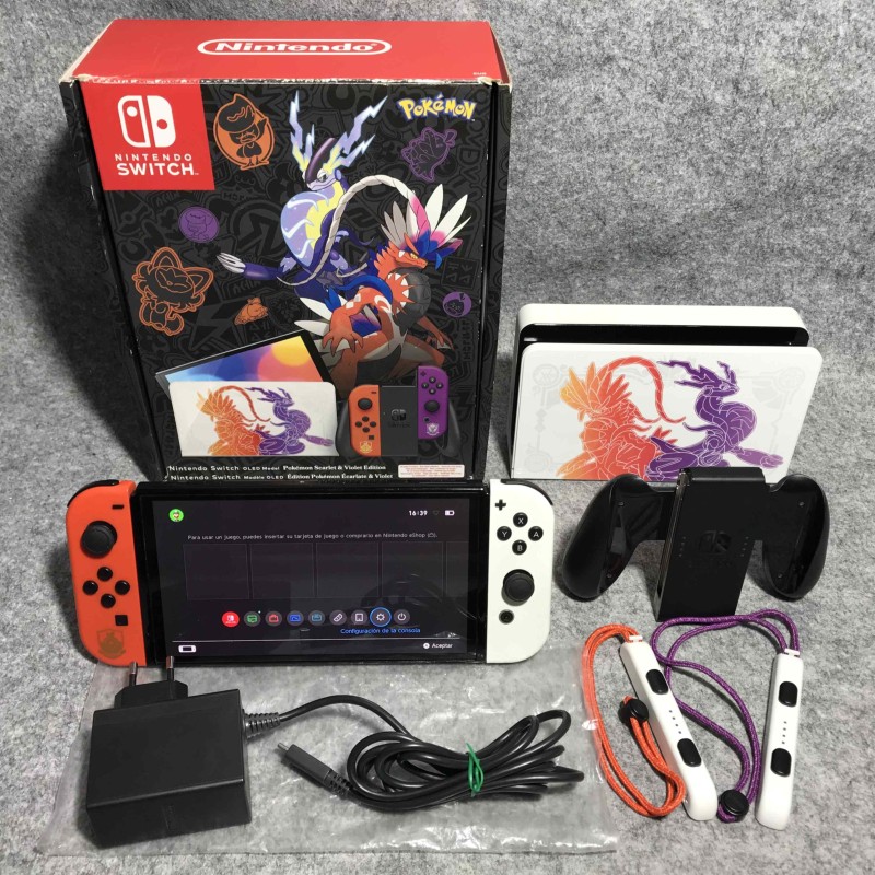 CONSOLA NINTENDO SWITCH OLED POKEMON ESCARLATA VIOLETA