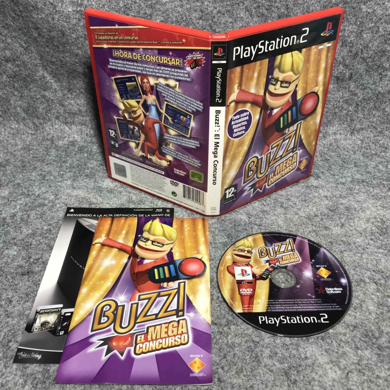 BUZZ EL MEGA CONCURSO SONY PLAYSTATION 2 PS2