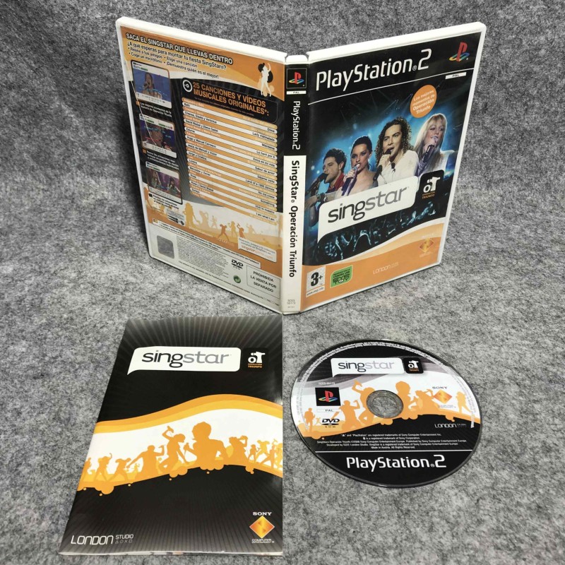 SINGSTAR OPERACION TRIUNFO SONY PLAYSTATION 2 PS2