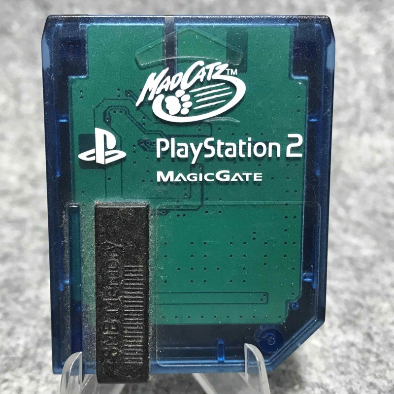 MEMORY CARD MADCATZ MAGIC GATE AZUL TRANSPARENTE 8MB SONY PLAYSTATION 2 PS2