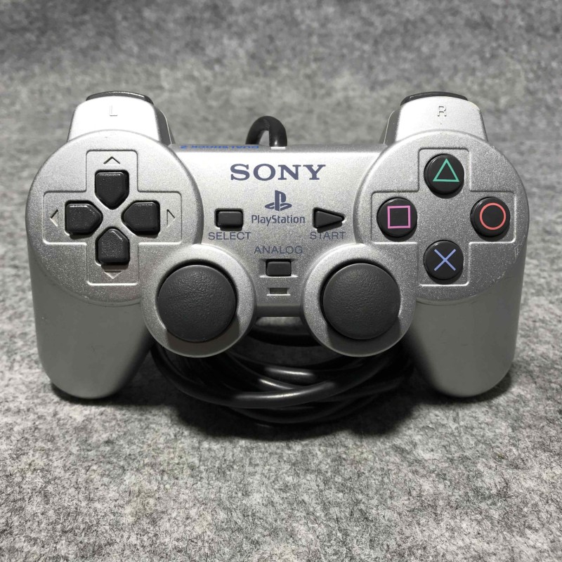 DUALSHOCK 2 SCPH 10010 SILVER SONY PLAYSTATION 2 PS2
