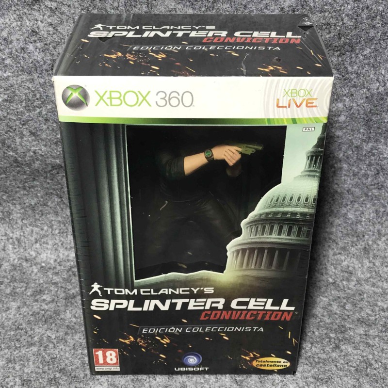 TOM CLANCYS SPLINTER CELL CONVICTION COLECCIONISTA NUEVO MICROSOFT XBOX 360