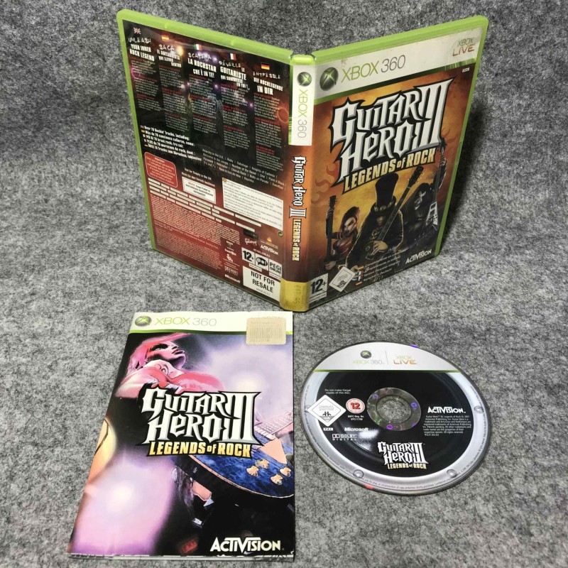 GUITAR HERO III LEGENDS OF ROCK MICROSOFT XBOX 360