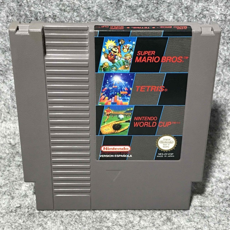 SUPER MARIO BROS+TETRIS+NINTENDO WORLD CUP NINTENDO NES