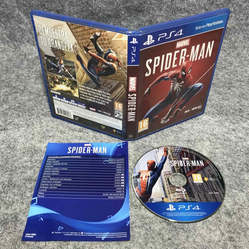 MARVEL SPIDERMAN SONY PLAYSTATION 4 PS4