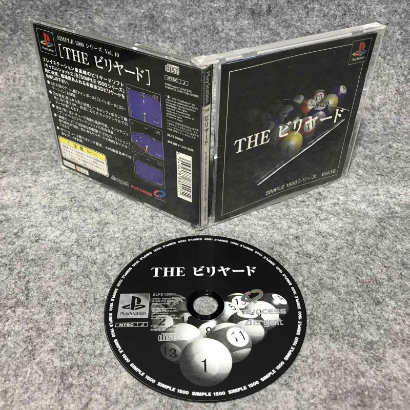 SIMPLE 1500 SERIES VOL 010 THE BILLIARDS JAP SONY PLAYSTATION PS1
