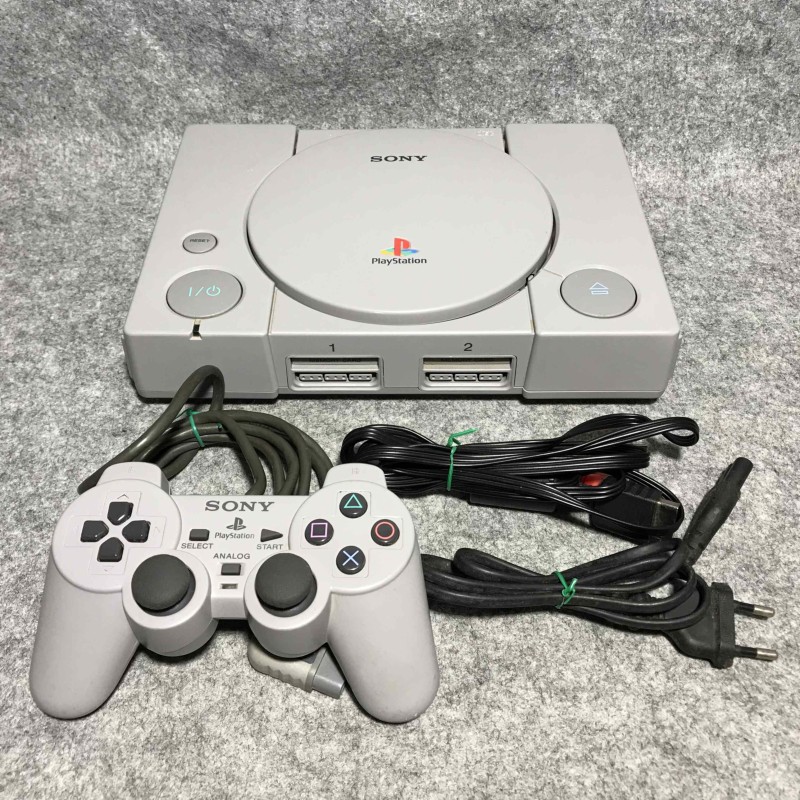CONSOLA SONY PLAYSTATION SCPH 9002+CHIP+DUALSHOCK+AV+AC PS1
